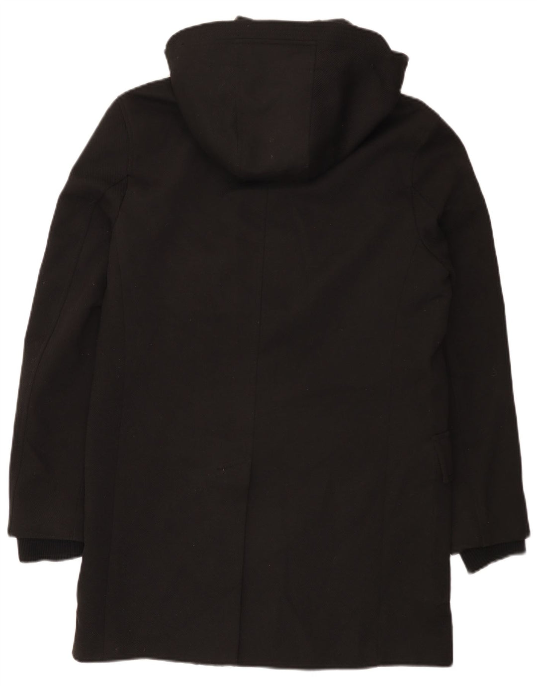 Jachetă parka cu glugă pentru bărbați Zara UK 38 Poliester mediu negru