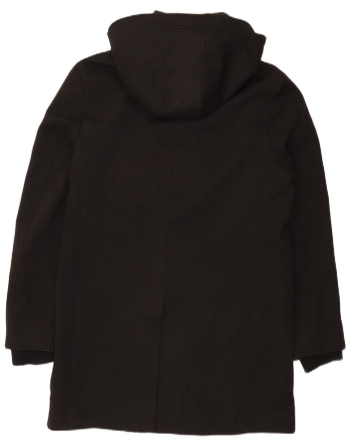 Jachetă parka cu glugă pentru bărbați Zara UK 38 Poliester mediu negru