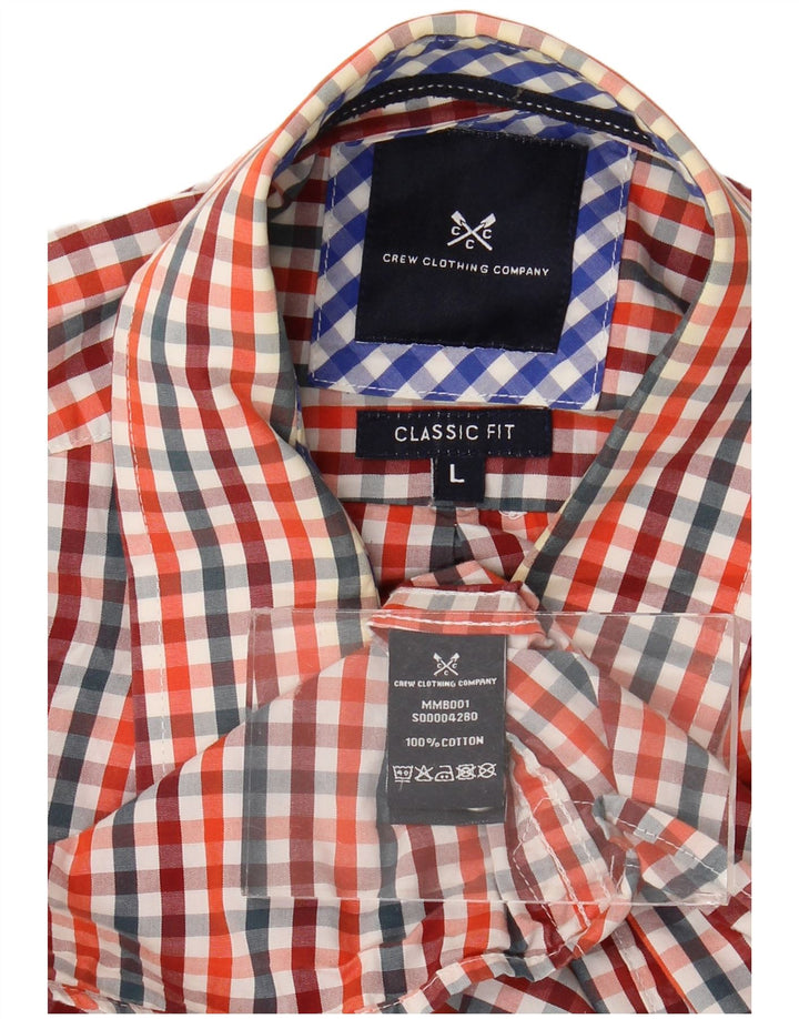 Crew Clothing Cămașă clasică pentru bărbați, mare, multicolor, bumbac