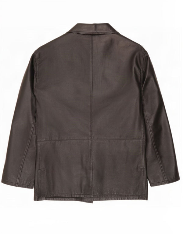 Palton din piele pentru bărbați Morelli IT 56 3XL negru