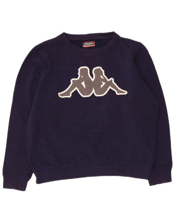 Pulover cu grafic pentru femei Kappa UK 14 Medium Bleumarin