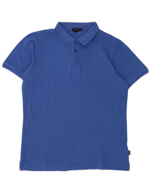 Tricou polo pentru bărbați Liu Jo, mare, albastru, bumbac
