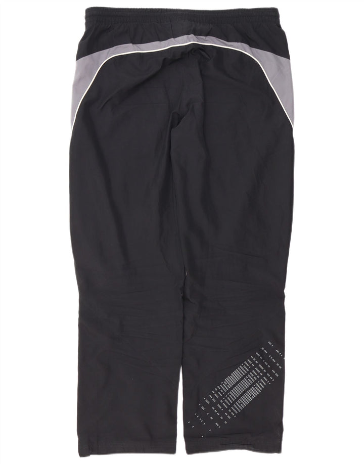 Pantaloni de trening ADIDAS pentru bărbați, mari, negru, poliester color bloc