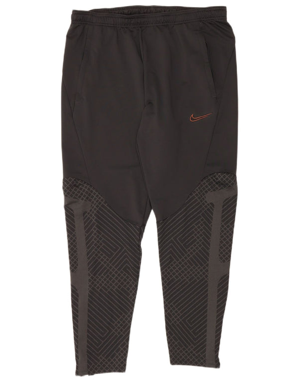 Pantaloni de trening Nike Dri Fit Slim Fit pentru femei UK 18 XL Gri Geometric