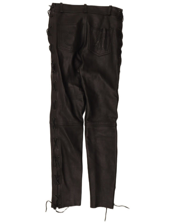 Pantaloni Moto Racer din piele pentru femei MODEKA Mari W30 L31 Negru