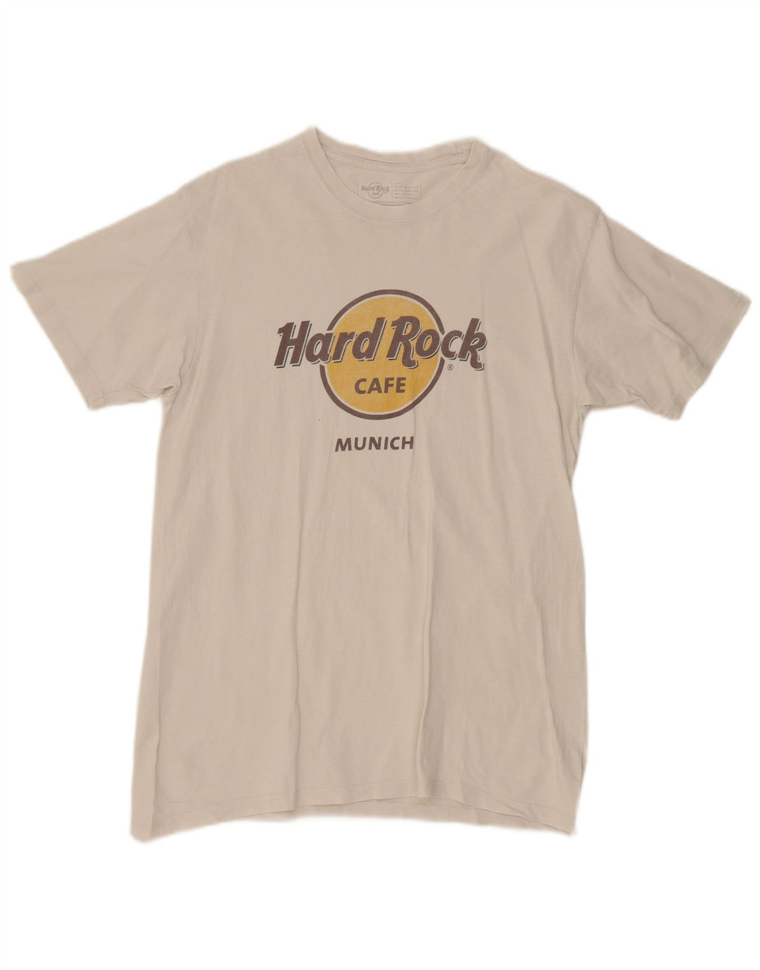 Tricou grafic pentru bărbați Hard Rock Cafe Munchen Top, mediu, alb, bumbac