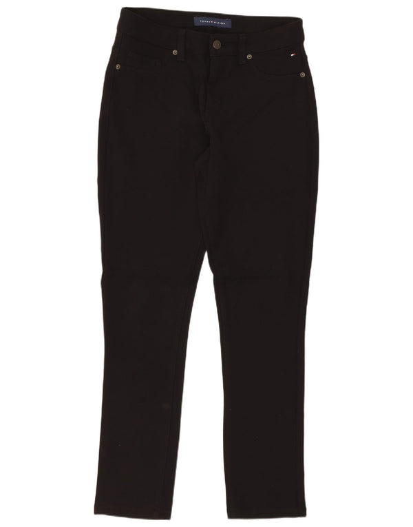 Pantaloni casual subțiri pentru femei Tommy Hilfiger US 8 Medium W30 L27 Negru