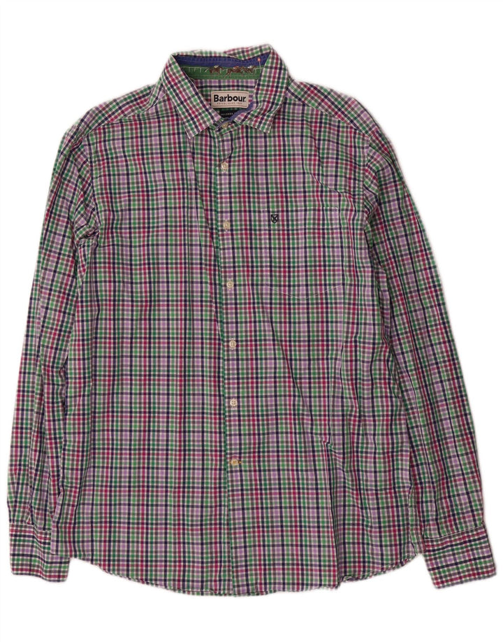 Cămașă pentru bărbați Barbour Tailored Fit, bumbac cu carouri mari, multicolore