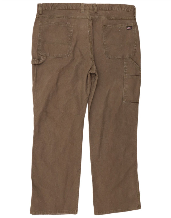 Pantaloni cargo dritti pentru bărbați Dickies W42 L32 bumbac kaki