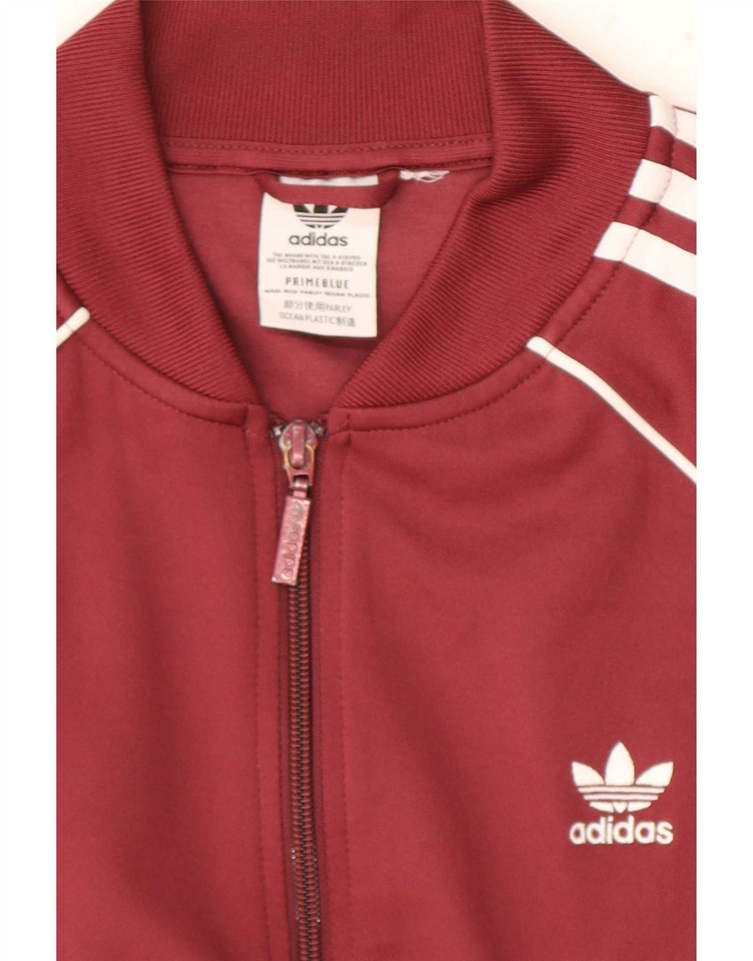 Trening pentru bărbați Adidas Top Jachetă Mic Bordeaux