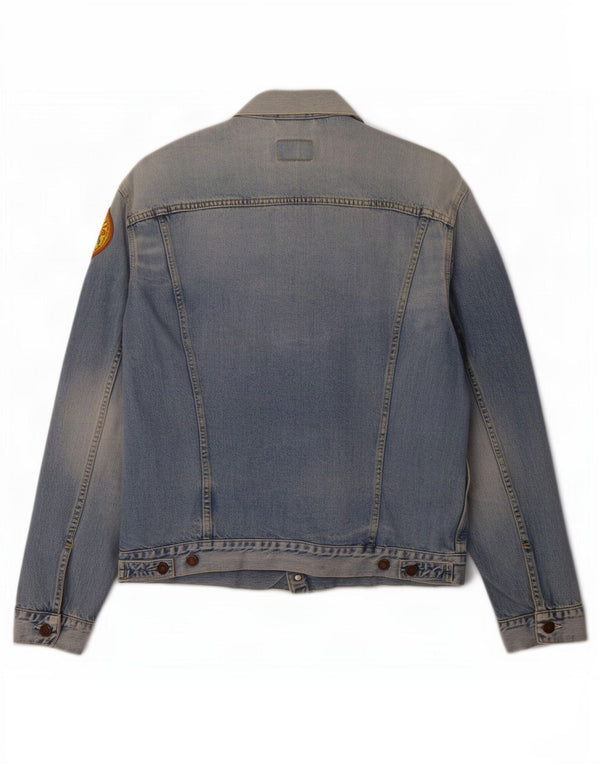 Jachetă Levi's Acid Wash Graphic Denim UK 42 XL Bumbac albastru