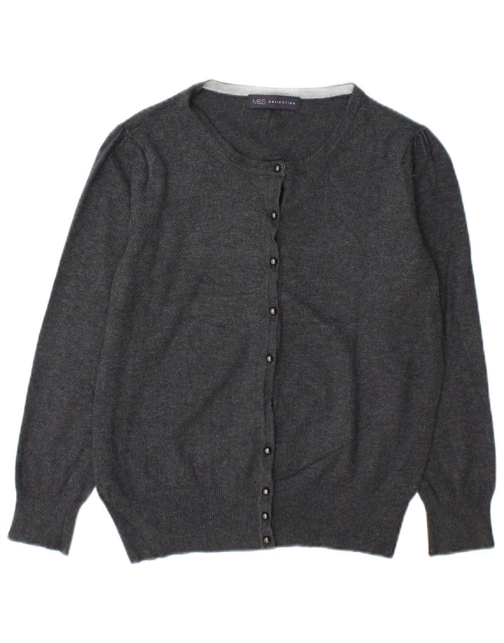 Pulover cardigan pentru femei Marks & Spencer UK 10 mic, gri, viscoză