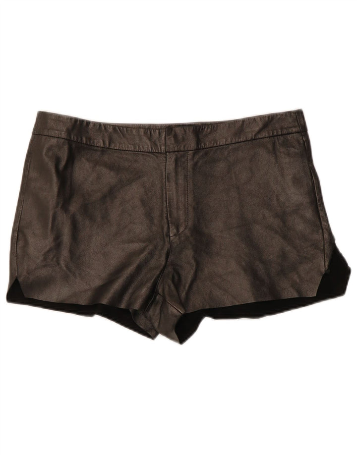 Pantaloni caldi din piele pentru femei All Saints W29 Medium Black