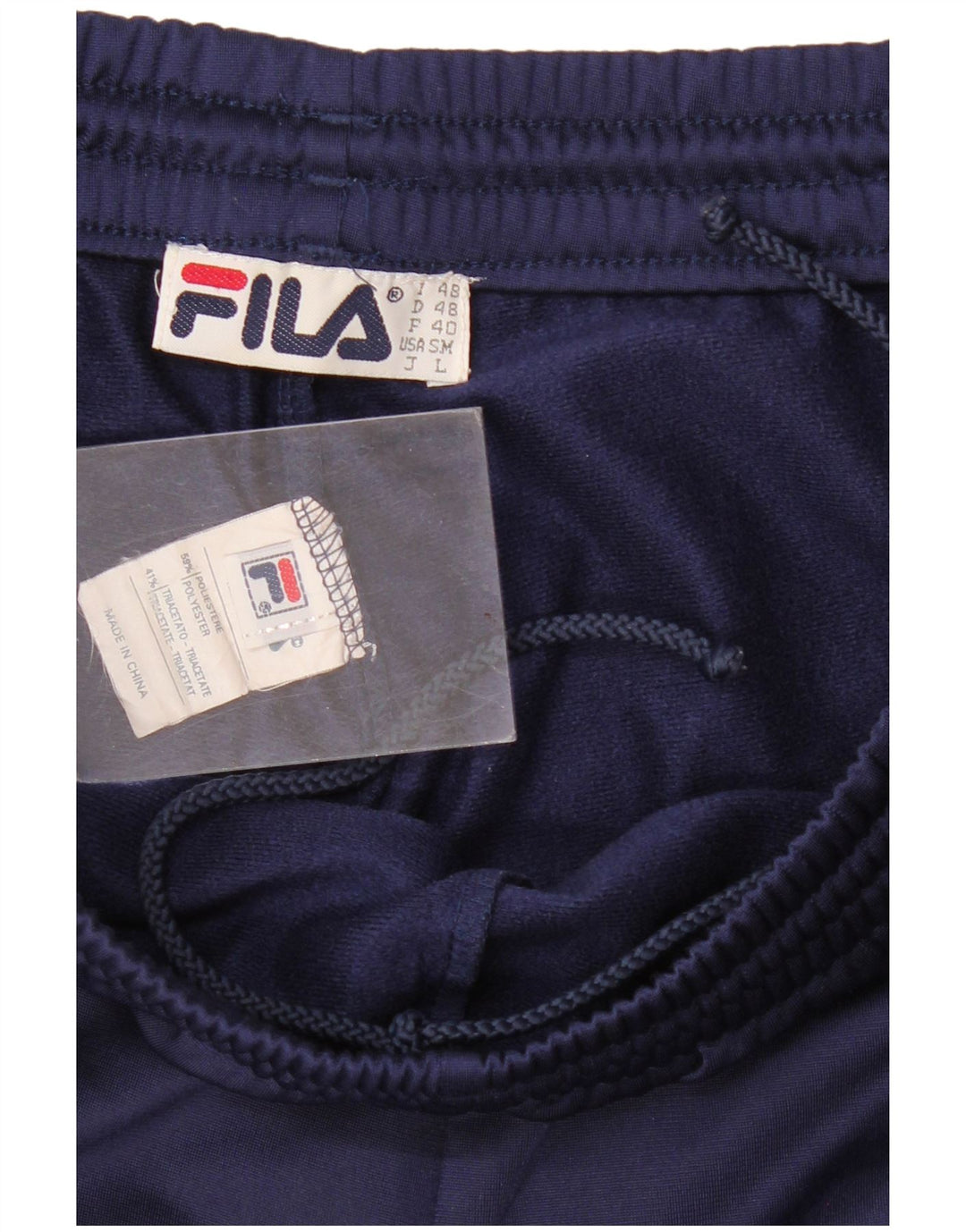 Pantaloni de trening Fila pentru bărbați IT 48 Medium Bleumarin Poliester Colorblock