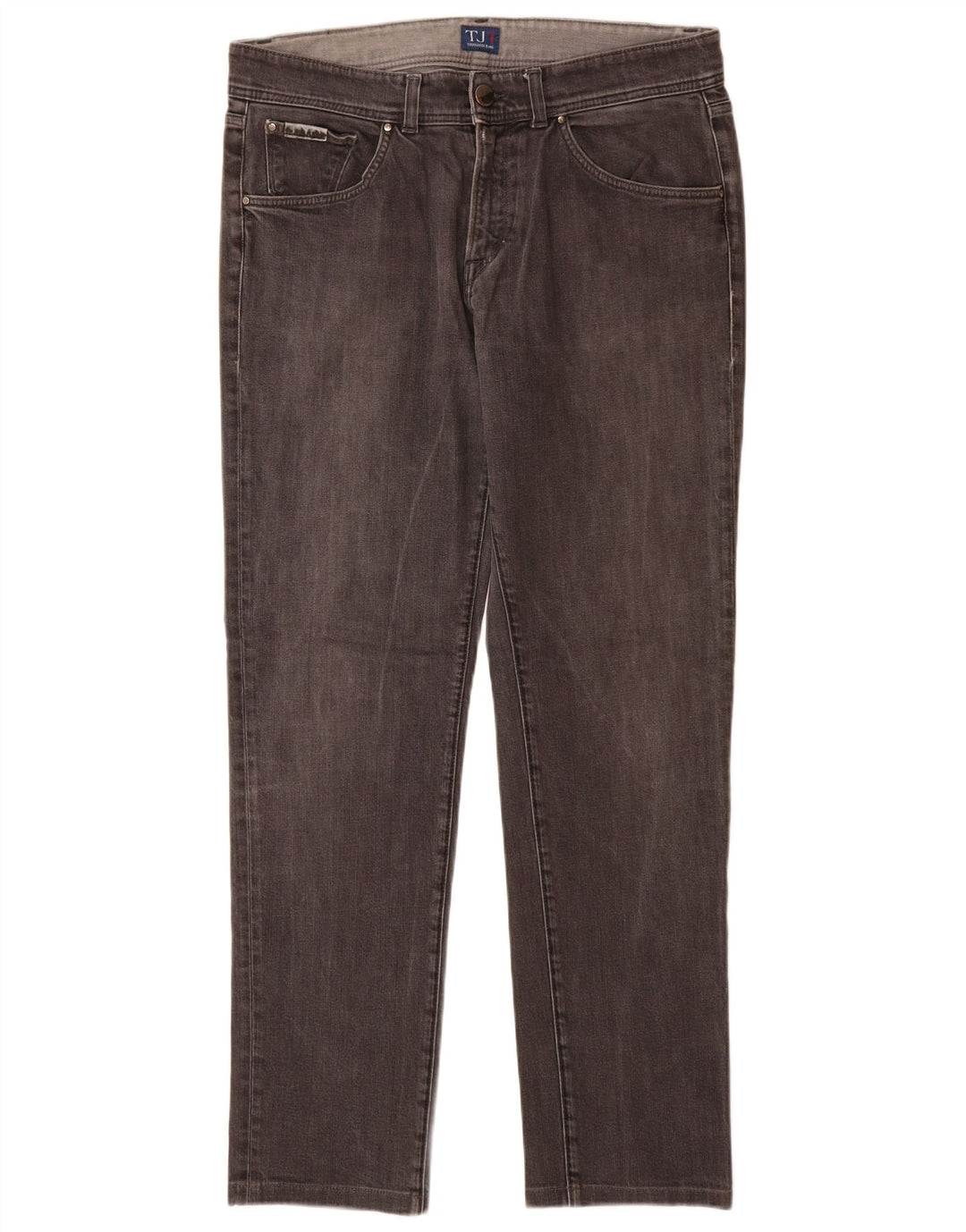 Trussardi blugi slim pentru bărbați W35 L32 bumbac gri
