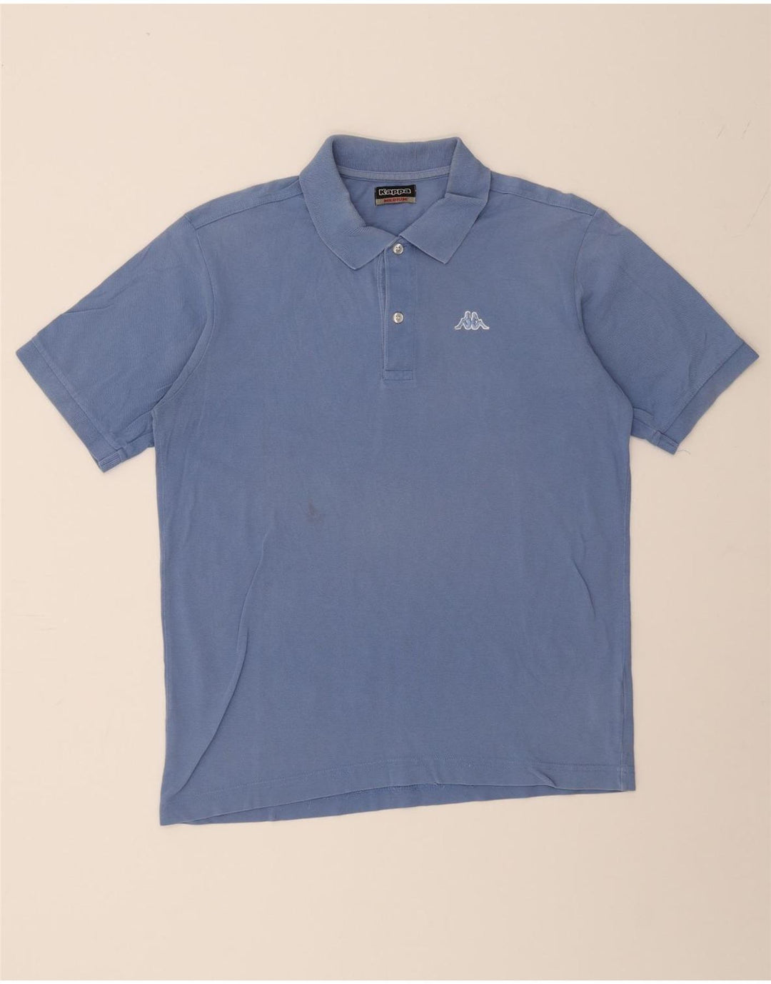 KAPPA Mens Polo Shirt Medium Blue Cotton Vintage Kappa and Second-Hand Kappa from Messina Hembry 