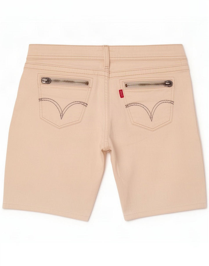 Levi's Pantaloni scurți din denim pentru femei, mediu W28, bumbac alb