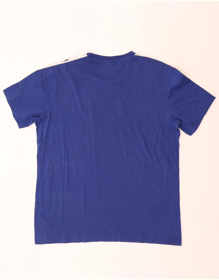Tricou grafic pentru bărbați Champion Top Medium Blue Colorblock