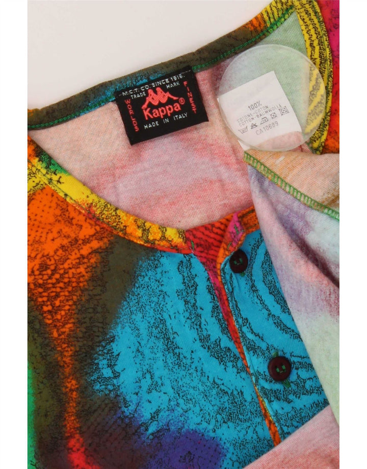 Tricou grafic pentru bărbați Kappa Top mare, multicolor, din bumbac Tie Dye