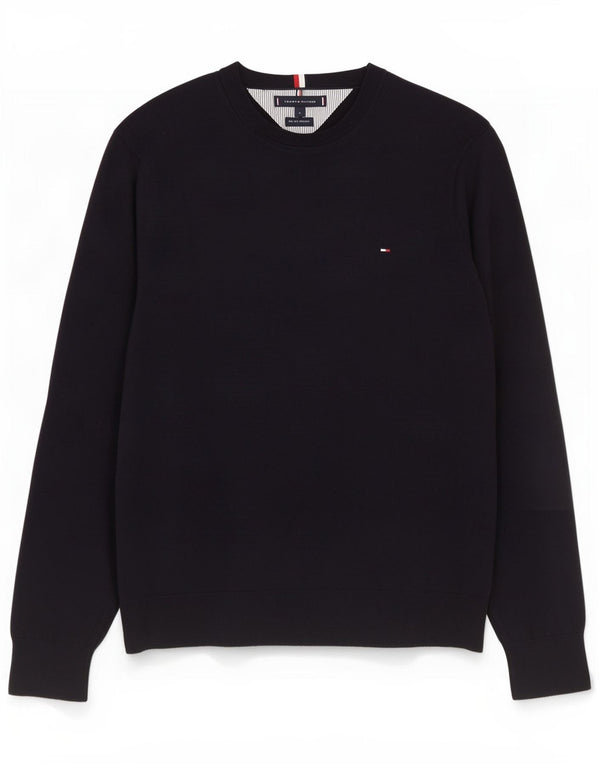 Pulover Tommy Hilfiger pentru femei cu gâtul turnat, UK 18 XL, bumbac bleumarin