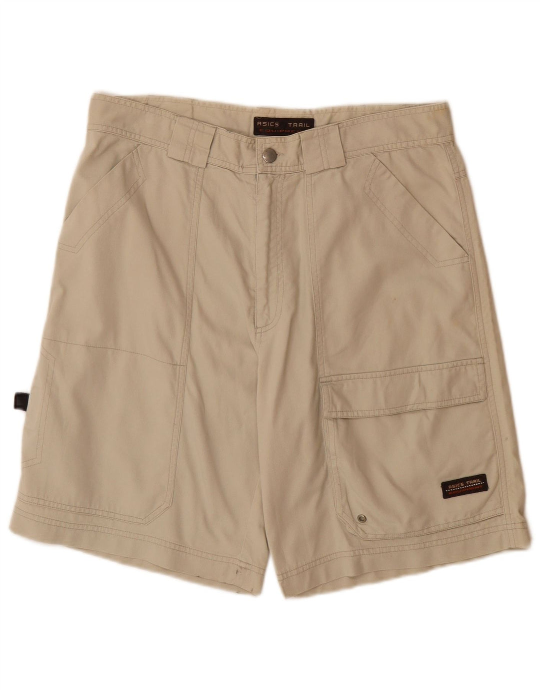 ASICS Mens Cargo Shorts XL W34  Beige Cotton