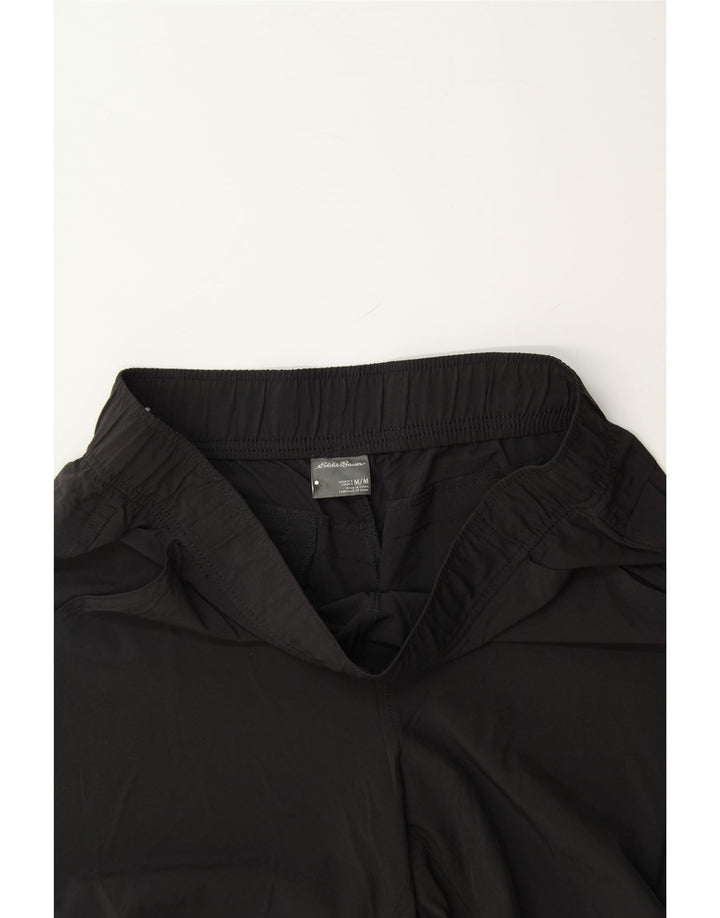 EDDIE BAUER Womens Slim Casual Trousers Medium W30 L27 Black Polyester Vintage Eddie Bauer and Second-Hand Eddie Bauer from Messina Hembry 