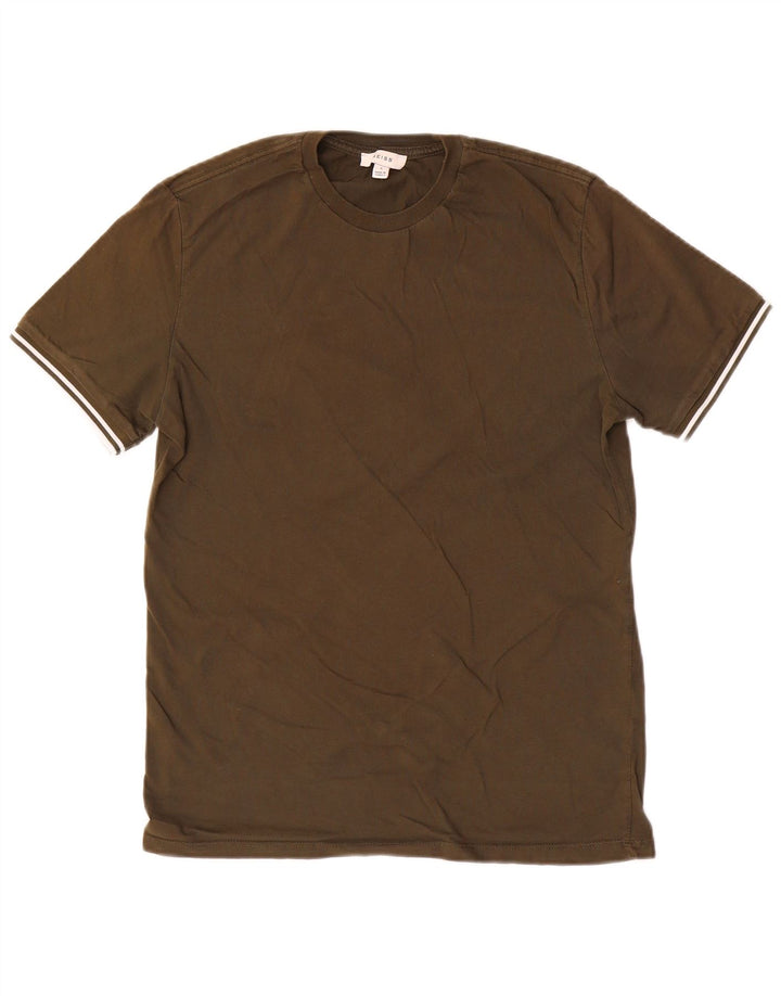 REISS Tricou Bărbați Top Mic Kaki Bumbac