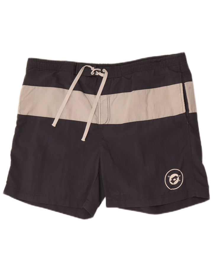 Pantaloni scurți de înot Lotto pentru bărbați, mari, gri, blocuri de culoare