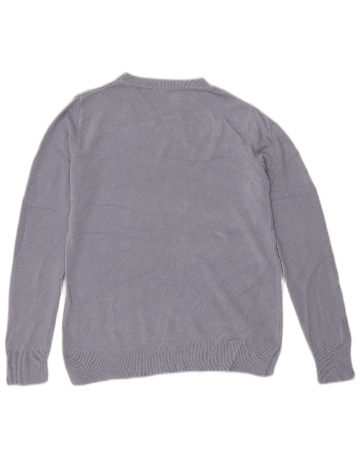 Marks & Spencer Pulover supradimensionat pentru femei cu gâtul turnat UK 10 Small Blue