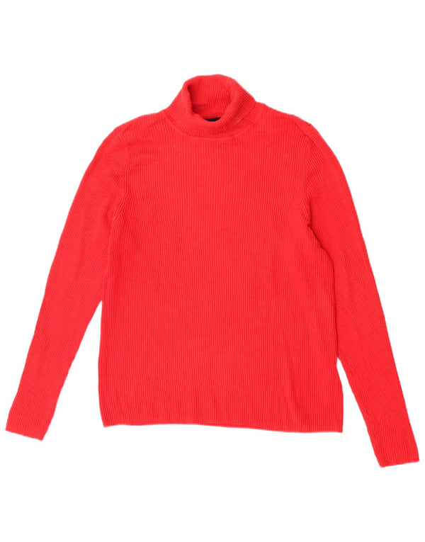 Pulover pentru femei Marks & Spencer, cu gât rulat, din viscoză roșie, UK 18 XL