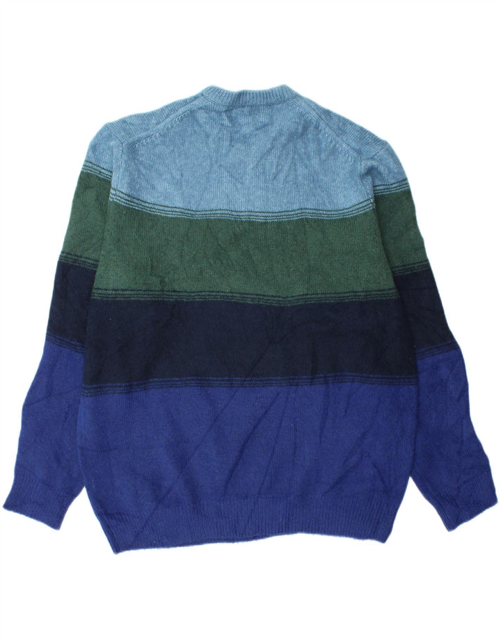 Pulover pentru bărbați Marks & Spencer cu gât crew, XL, cu dungi multicolore