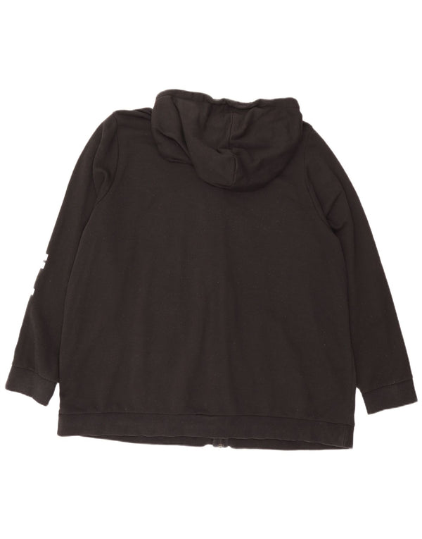 Pulover Adidas pentru femei Graphic Zip Hoodie UK 32/34 4XL Bumbac negru