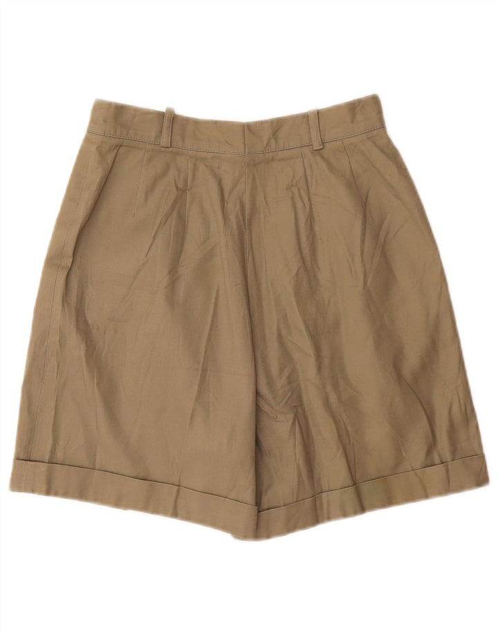 Pantaloni scurti chino VINTAGE pentru femei IT 40 Small W24 Bej Bumbac