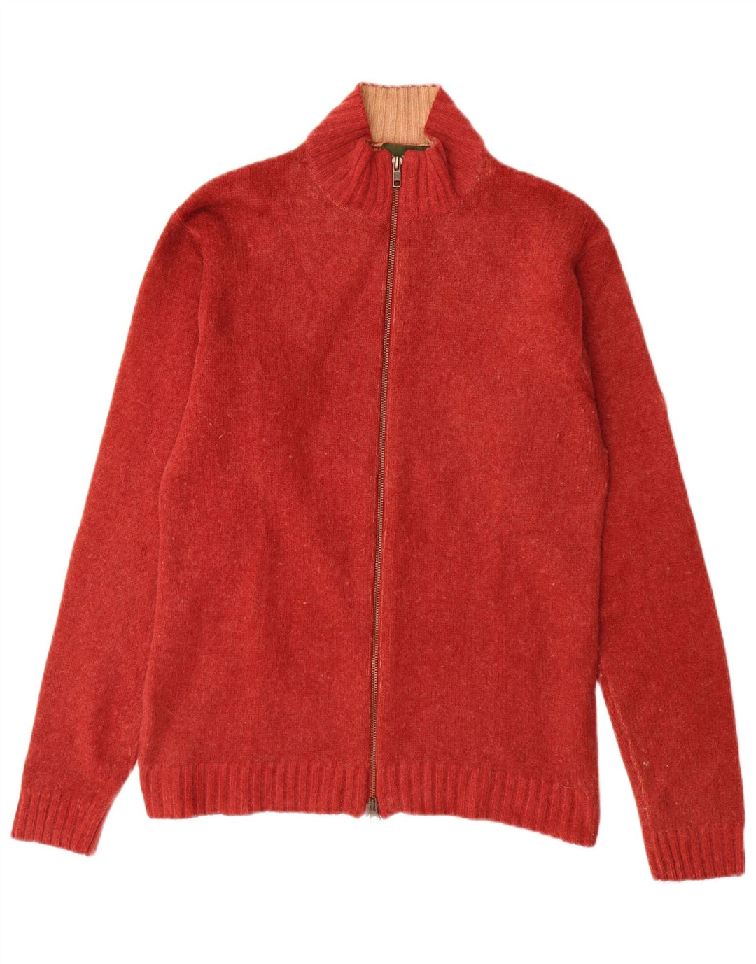 Pulover cardigan pentru bărbați Timberland, lână de miel roșie mică
