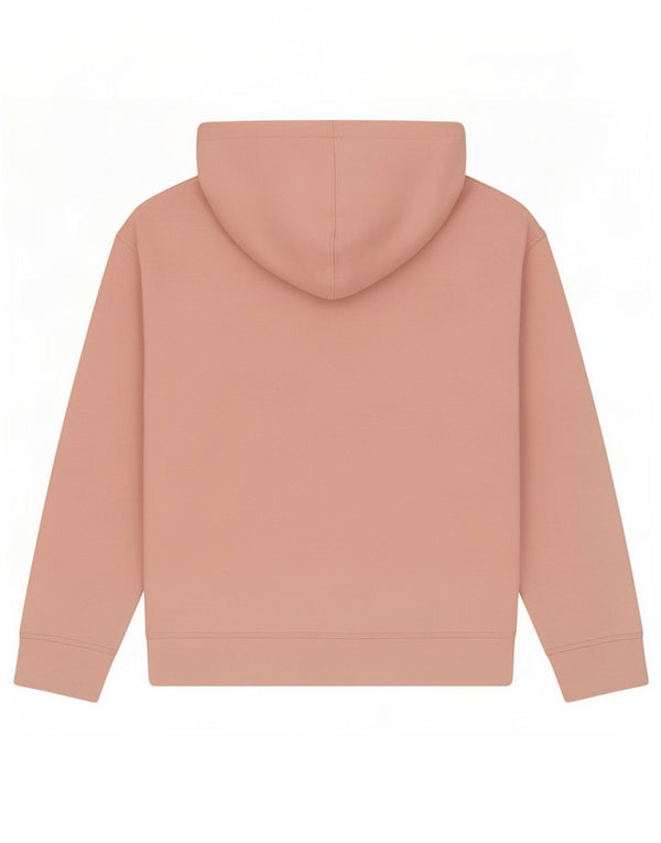 Champion Womens Graphic Hoodie Jumper UK 16 Large Pink Cotton