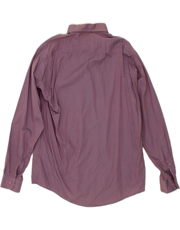 JULES Mens Shirt  Size 43/44  Large Purple Cotton Vintage Jules and Second-Hand Jules from Messina Hembry 
