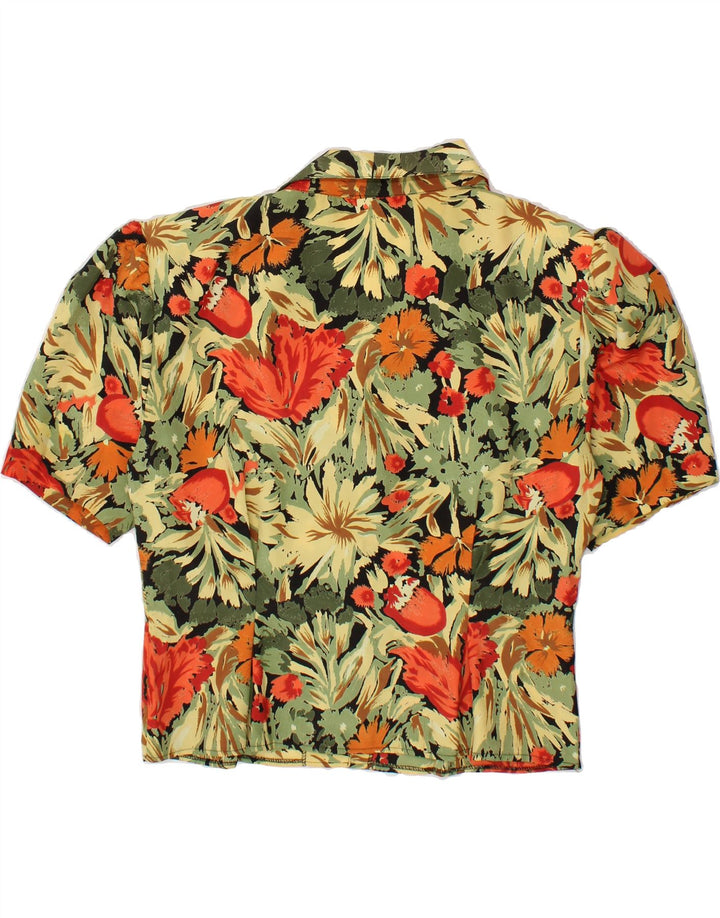 CANDA Womens Short Sleeve Shirt Blouse EU 48 2XL Multicoloured Floral Vintage Canda and Second-Hand Canda from Messina Hembry 