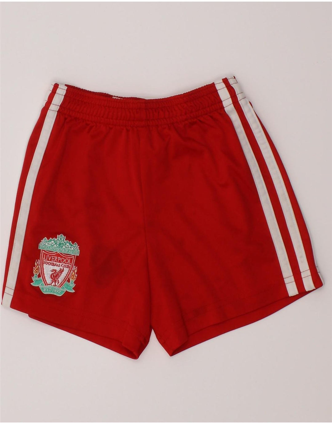Pantaloni scurți sport Liverpool pentru băieți ADIDAS 2-3 ani poliester roșu