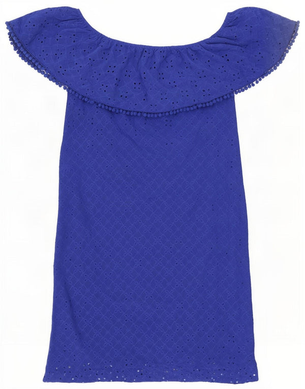 Rochie Oasis pentru femei cu umeri scoși UK 6 XS poliester albastru