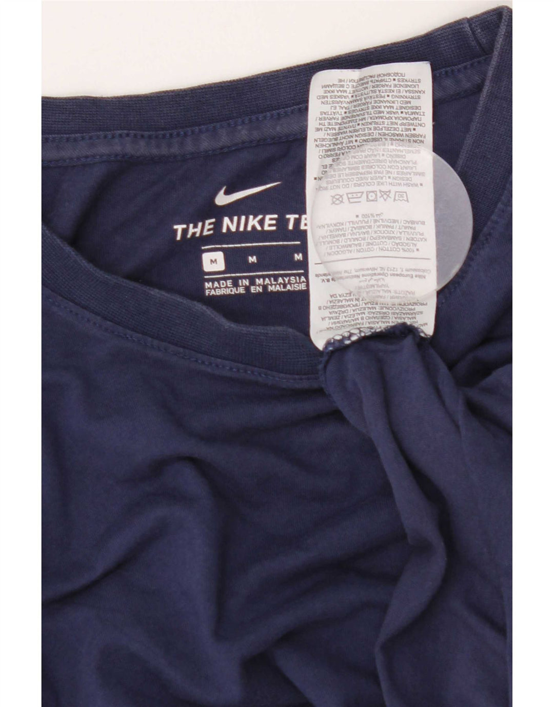 Tricou pentru bărbați Nike Top mediu din bumbac bleumarin
