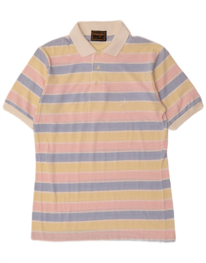 Tricou polo WRANGLER pentru bărbați, poliester cu dungi medii, multicolore