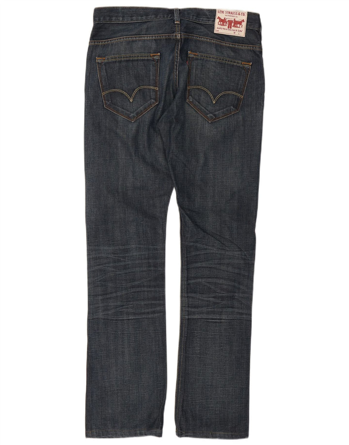 Blugi drepti pentru bărbați Levi's W33 L34 Bumbac bleumarin