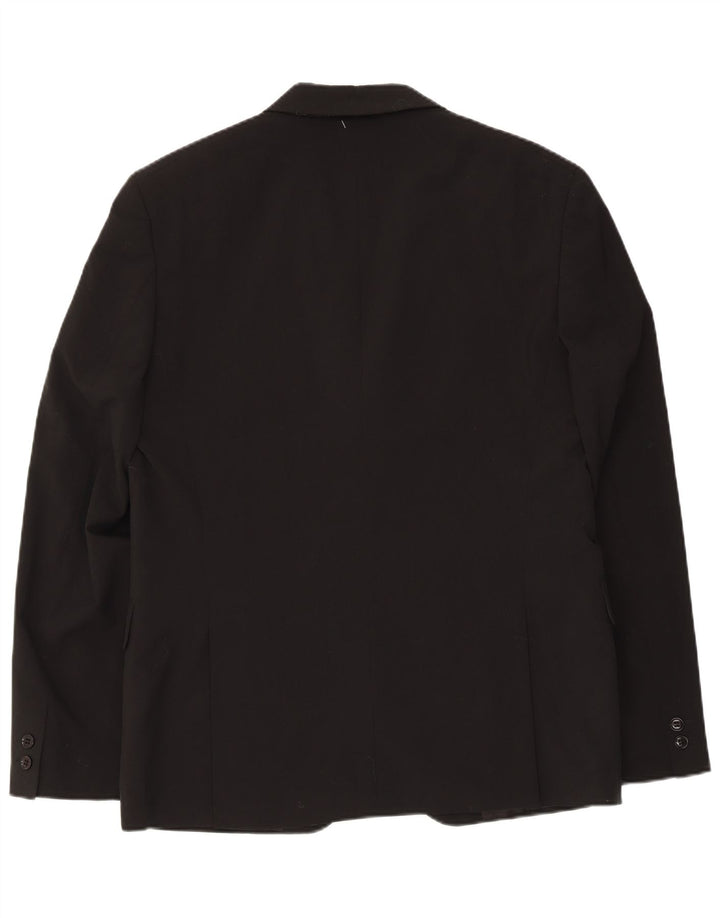 Jachetă Jack & Jones pentru bărbați, cu 2 nasturi, IT 56 3XL, poliester negru