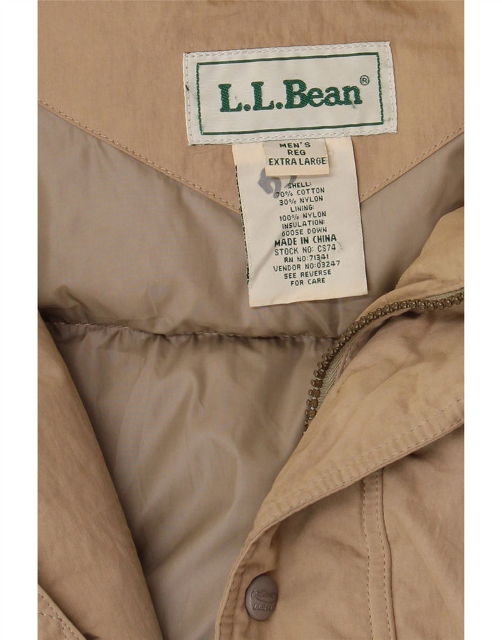 Palton căptușit pentru bărbați L.L.Bean UK 42 XL bumbac bej