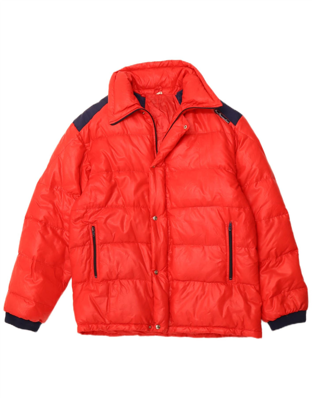 Jachetă căptușită pentru bărbați VINTAGE UK 40 mare, roșu, poliamidă color bloc