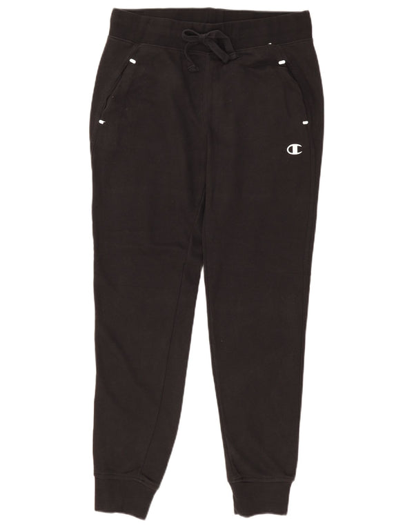 Pantaloni de trening Champion pentru femei Joggeri UK 14 Bumbac mediu negru