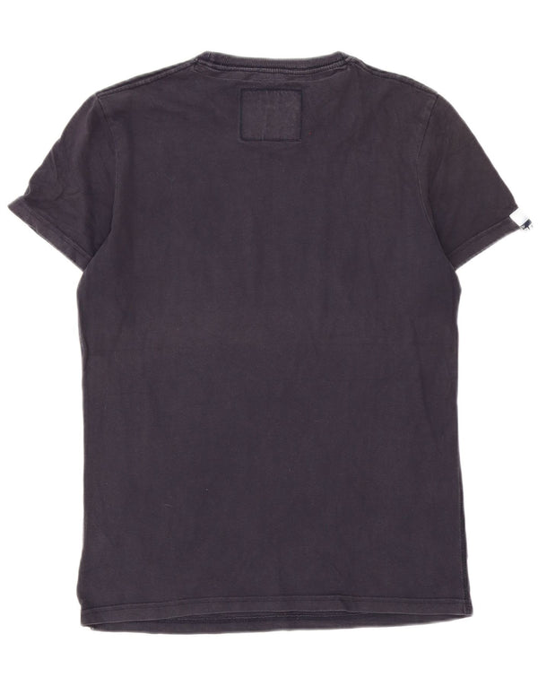 Tricou grafic Superdry pentru femei Top UK 14 Medium Bleumarin Bumbac