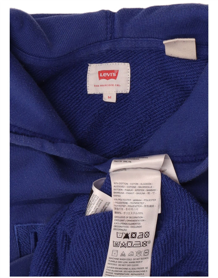 Pulover Levi's pentru bărbați cu capota, albastru mediu, bumbac