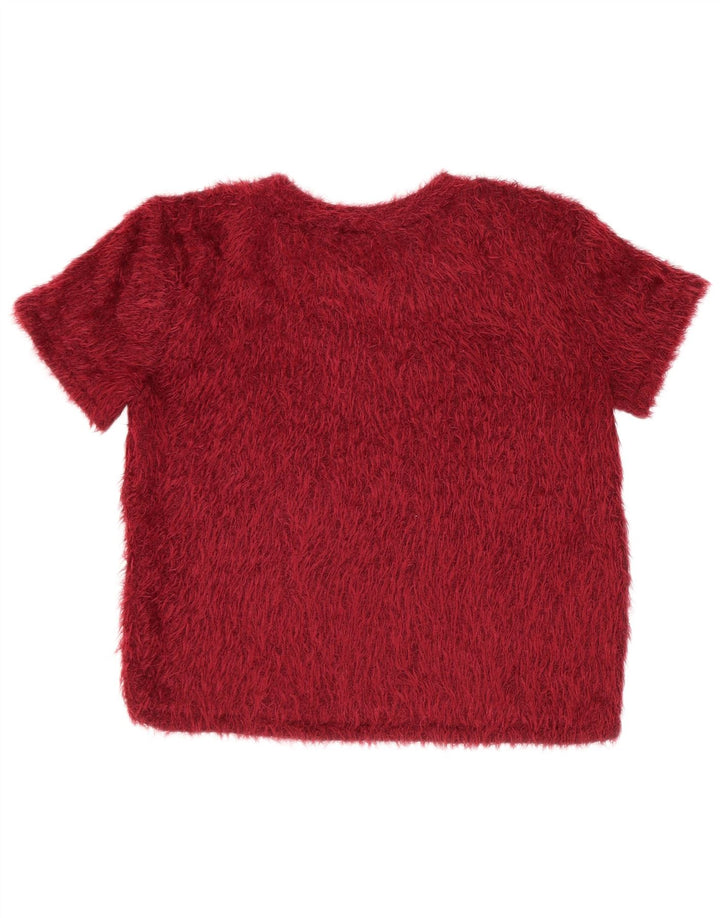 Tricou pentru femei Zara Trafaluc Crop Top UK 12 Poliester roșu mediu