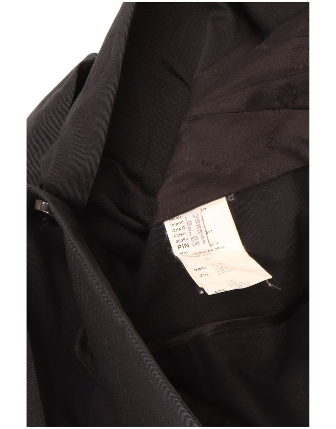 Jachetă PINKO pentru femei cu 1 nasture, UK 10, bumbac negru mic